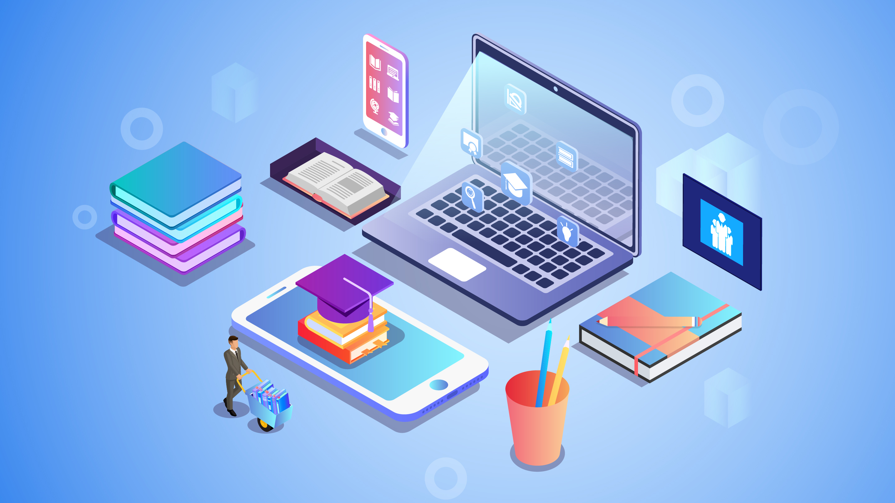 Virtual Assistance Illustration